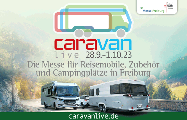 Caravan live wartet Ende September mit rund 120 Ausstellern, „CAMPER TALK“  und Übernachtungsmöglichkeiten für Camper auf Sie