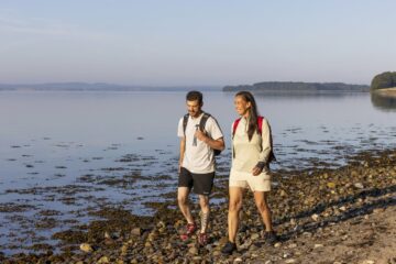 Wandern auf dem Fjordmino im Kystlandet