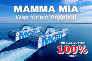 Moby Lines bietet bis zu 100 Prozent Rabatt zum Muttertag!