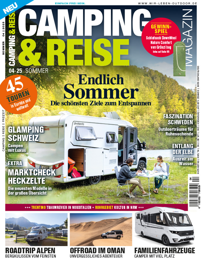 CAMPING & REISE Magazin Cover 04/2025