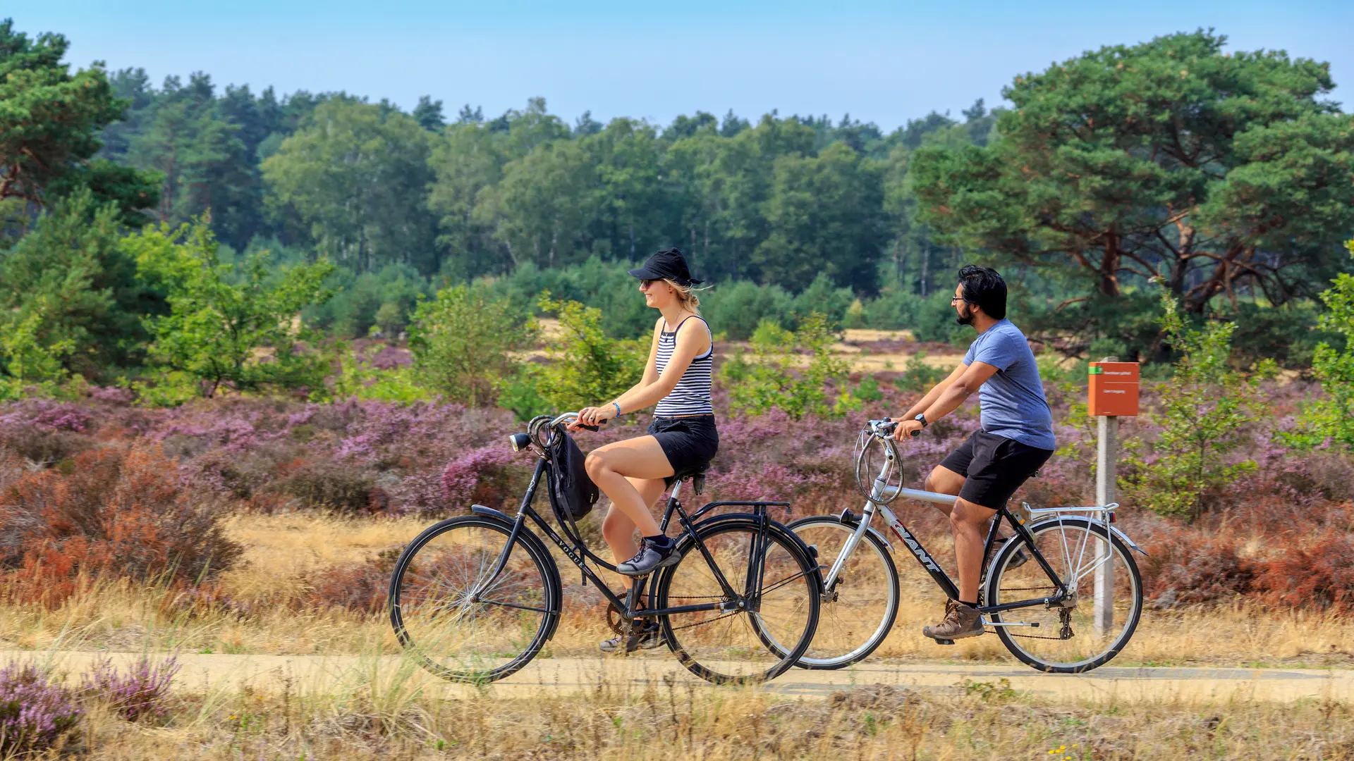 2 Fahrradfahrer in der Niederlande