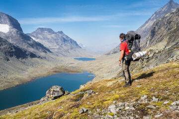 Nationalpark Jotunheim mit Zelt und Rucksack entdecken