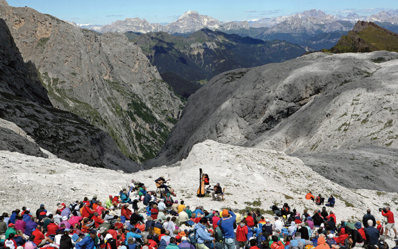 Auftritt in den Dolomiten beim Musikfestival