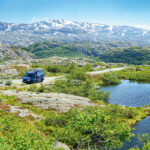 Van in Norwegen auf dem Weg zum Nordkap