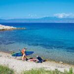 Krk beste SUP Spots am Meer