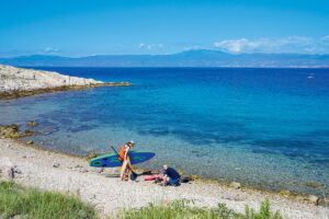 Krk beste SUP Spots am Meer