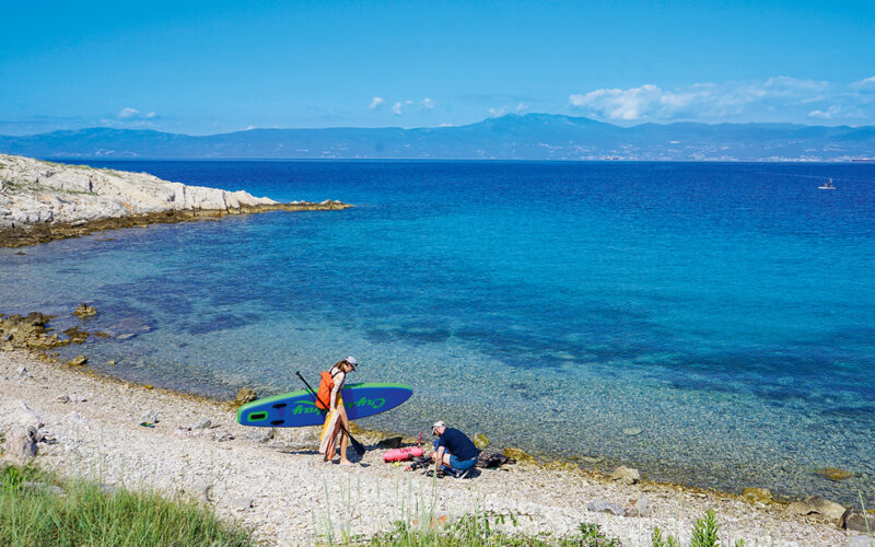 Krk beste SUP Spots am Meer