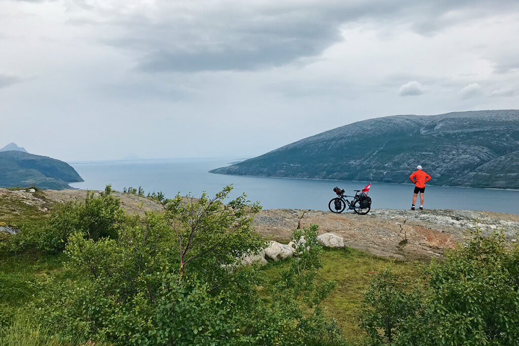 Radler am Nordkap