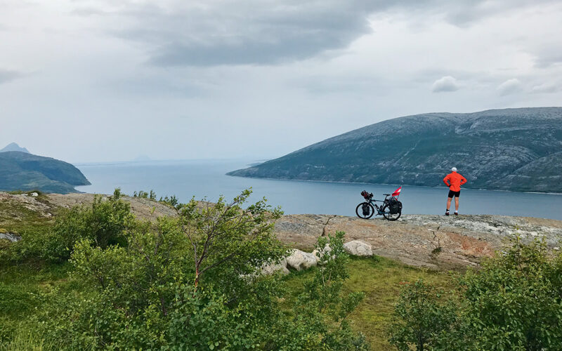 Radler am Nordkap