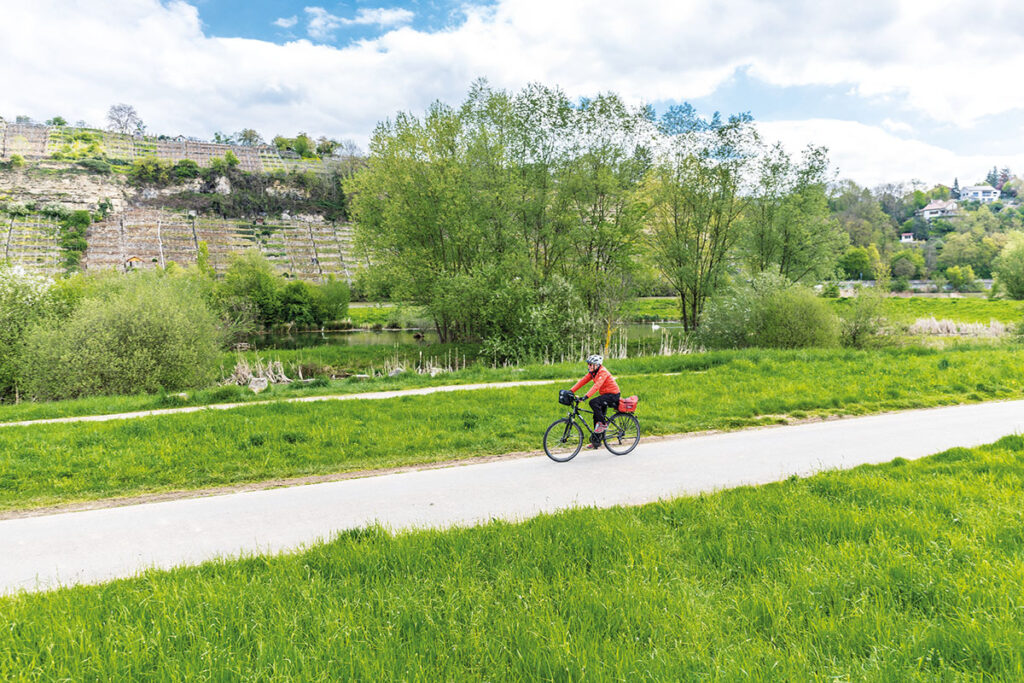 Radfahrerin Stuttgart
