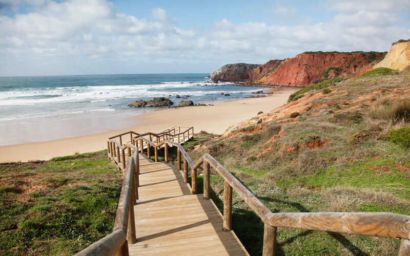 Strand von Amado Fischerpfad, Algarve