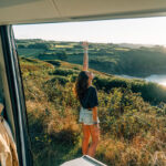 Bretagne Ausblick aus dem Van