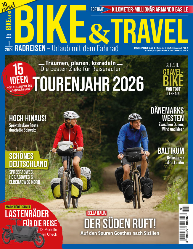 Bike&Travel Magazin 01/2026 Magazin Cover