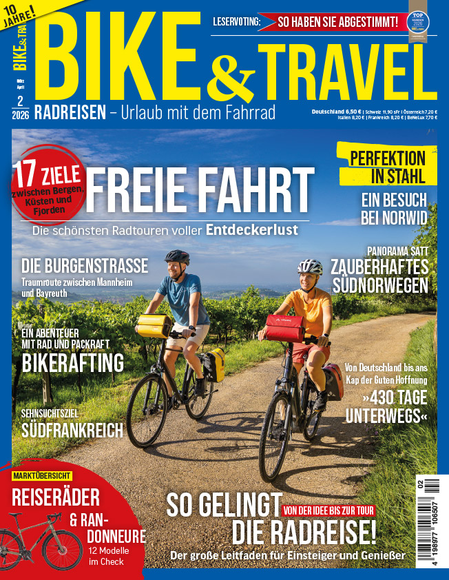 Bike&Travel Magazin 02/2026 Magazin Cover