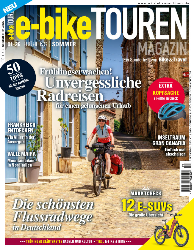 e-bike TOUREN Magazin 01/2026 Cover