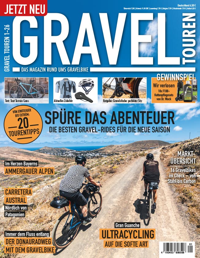 GRAVEL Touren Magazin 01/2026 Cover