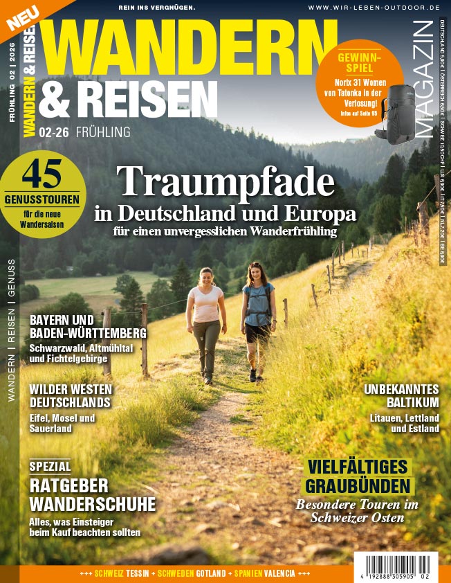 Wandern & Reisen Magazin Cover 2/2026