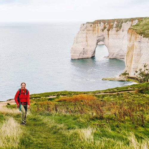 Trekking auf dem GR21 von Le Havre nach Fécamp