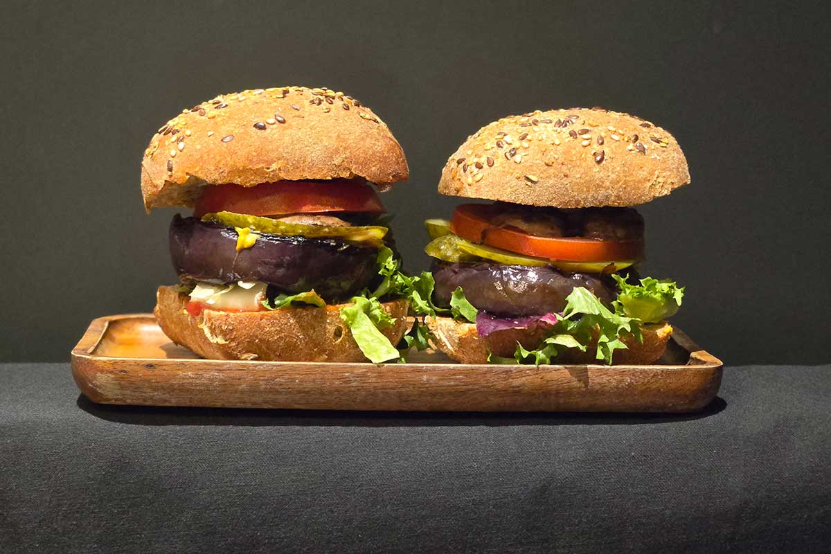 Auberginen-Dulse-Burger