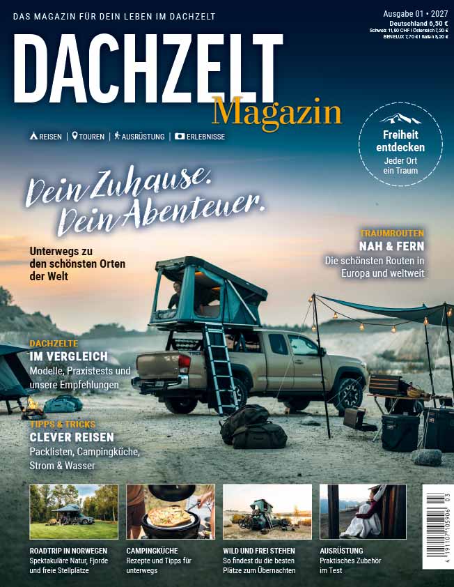 Vorab-Cover des Dachzelt Magazins